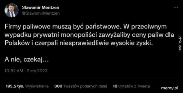 A nie, czekaj...