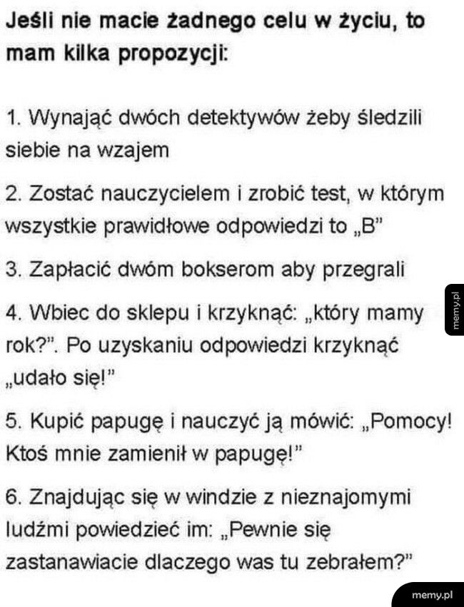 W poszukiwaniu nowego celu