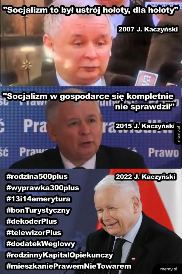 Ewolucja J. Kaczyńskiego