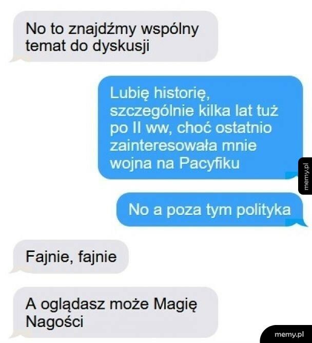 Wspólny temat do dyskusji