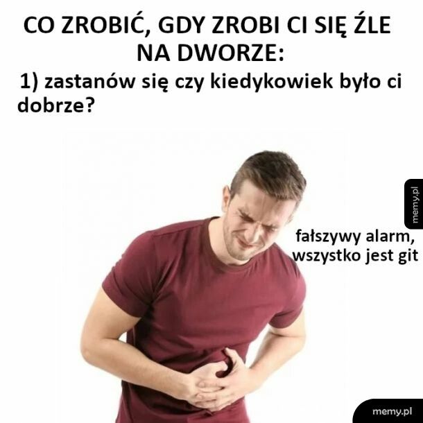 Co zrobić, gdy zrobi ci się źle na dworze