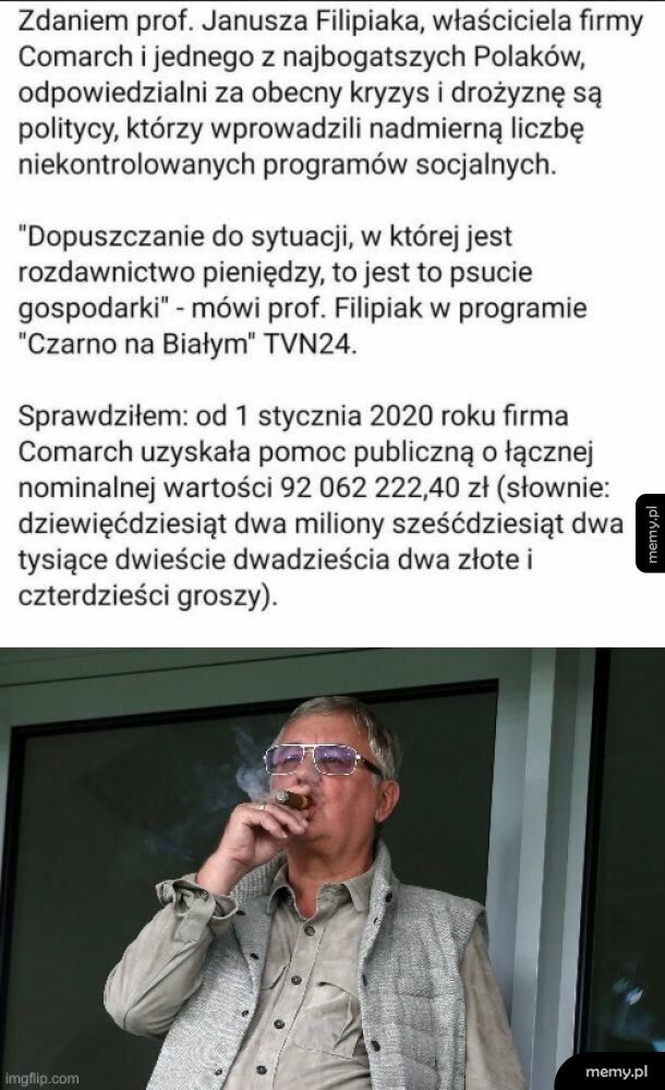 Otyły pan brać z budżetu dobrze, biedaki brać z budżetu źle!