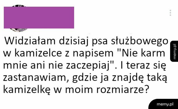 Proszę mnie nie karmić