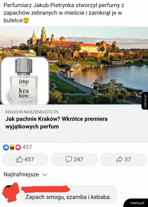 Perfumy o zapachu Krakowa
