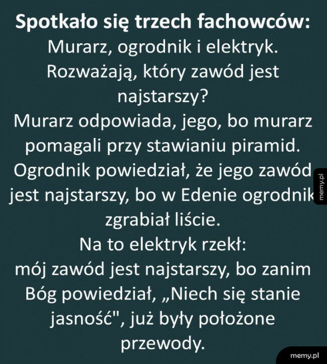 Najstarszy zawód