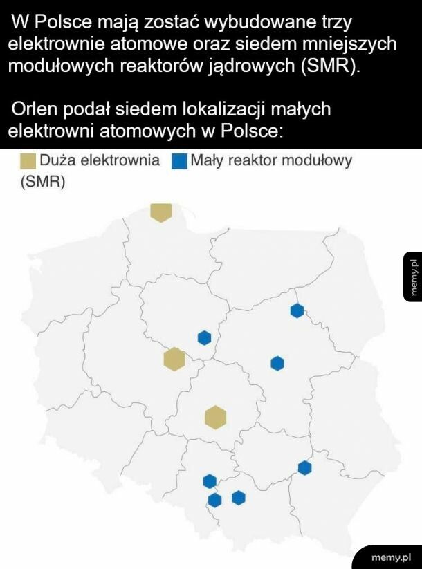 Lokalizacja przyszłych elektrowni atomowych