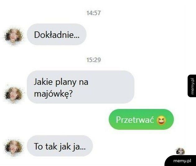 Plany na majówkę