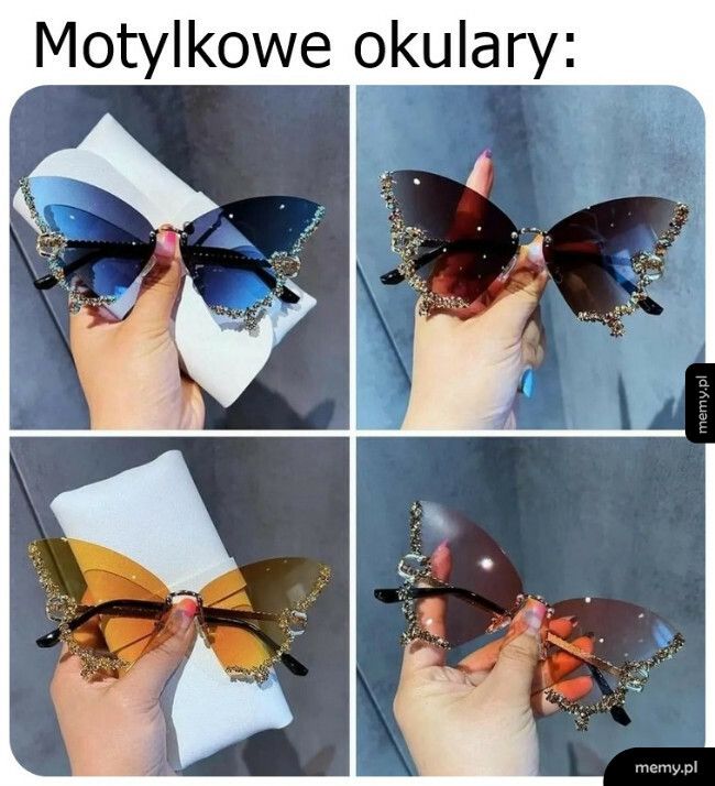 Motylkowe okulary