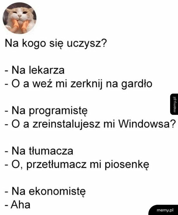 Na kogo się uczysz?