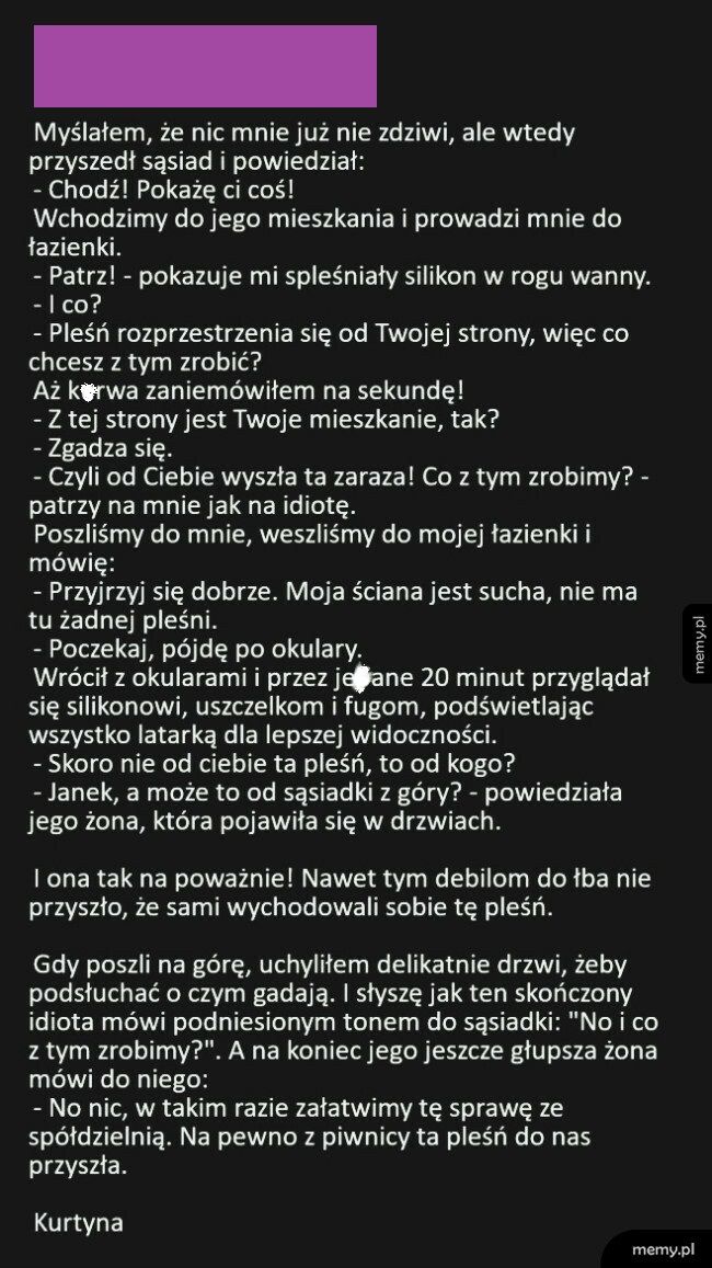 Pleśń u sąsiada