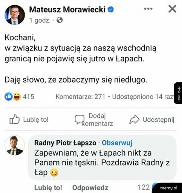 Łapy pogrążone w żalu