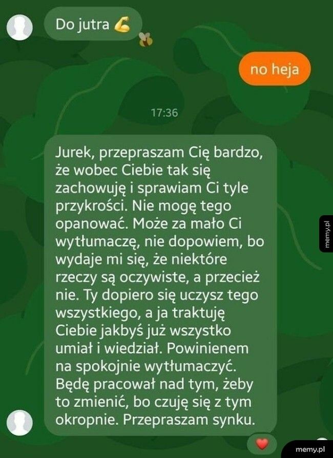 Wiadomość od taty