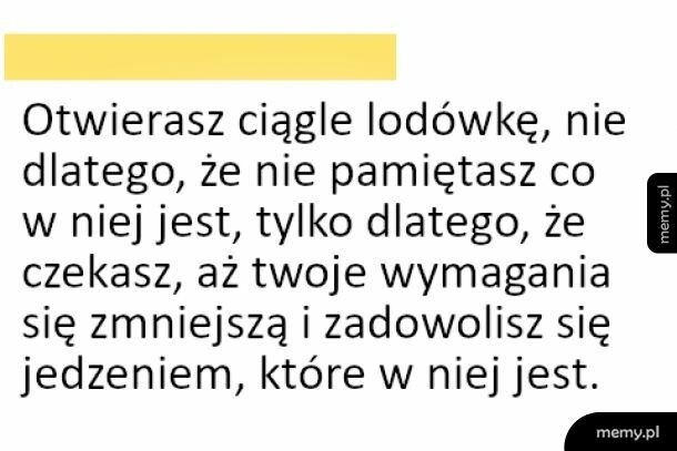 Zaglądanie do lodówki