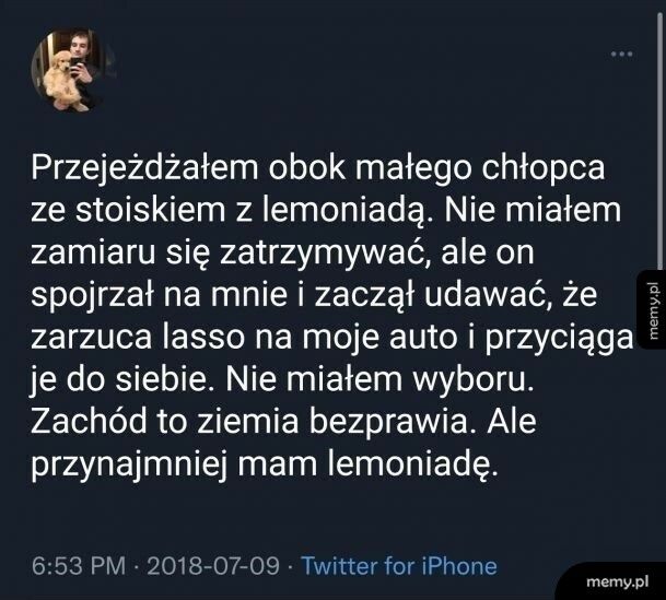 Stoisko z lemoniadą