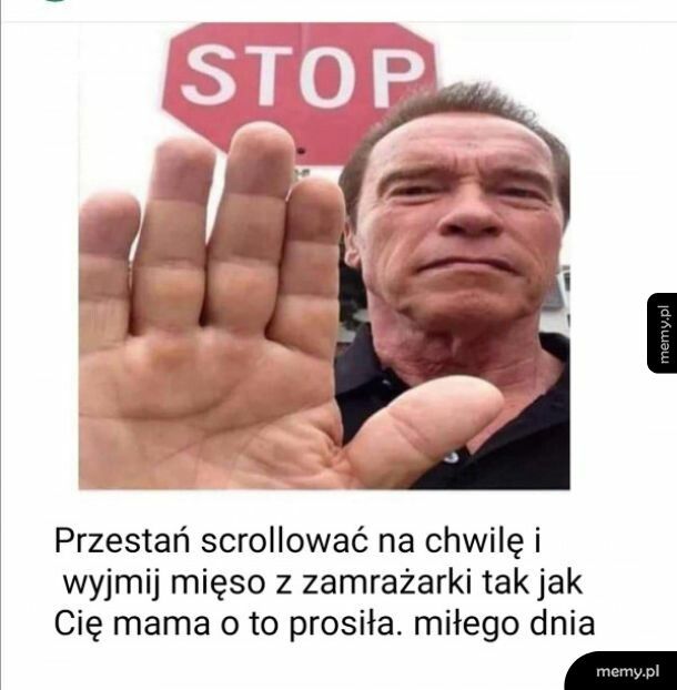 Wyjmij mięso z zamrażalki