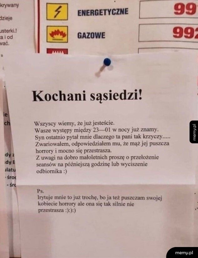 Prośba do sąsiadów