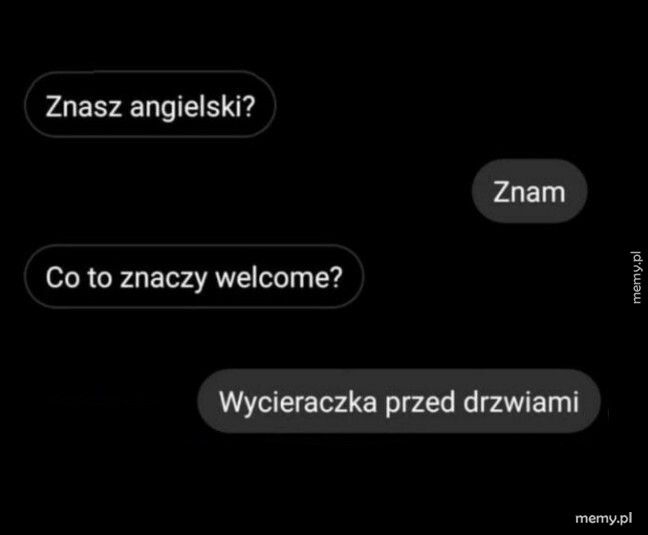 Znajomość angielskiego