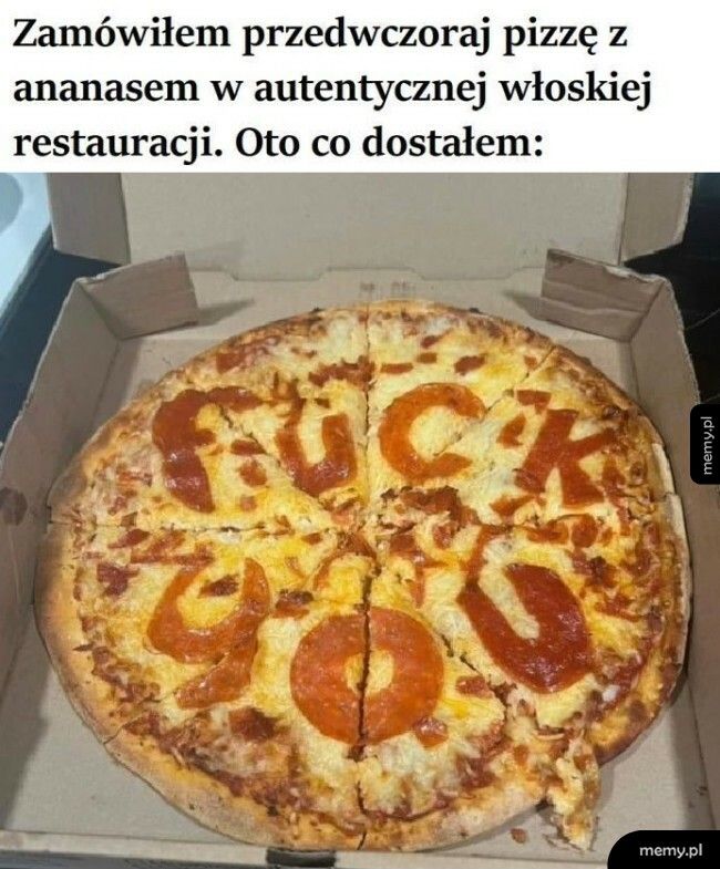 Pizza z ananasem