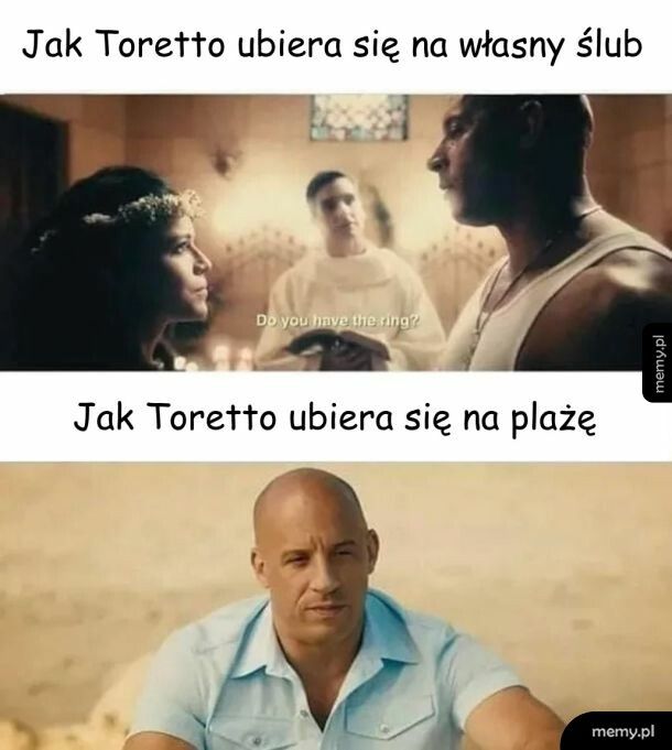 Na ślubie i plaży