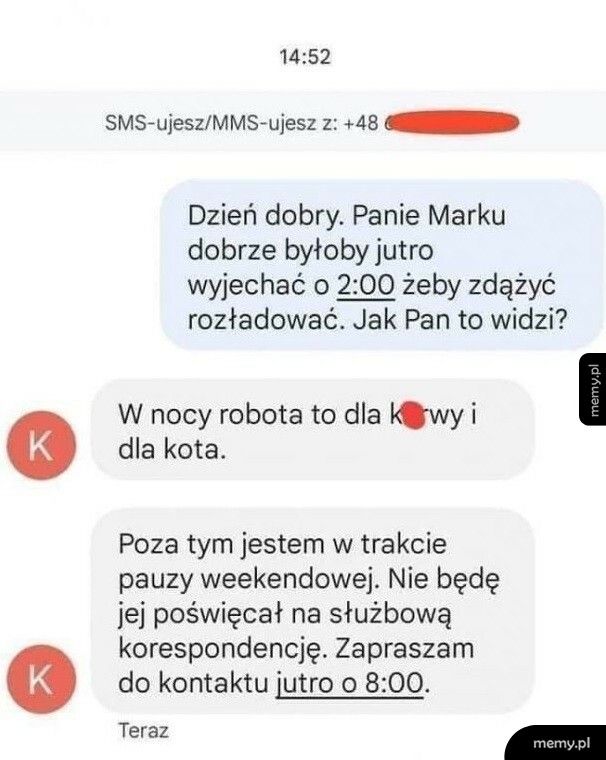 Robota dla pana Marka