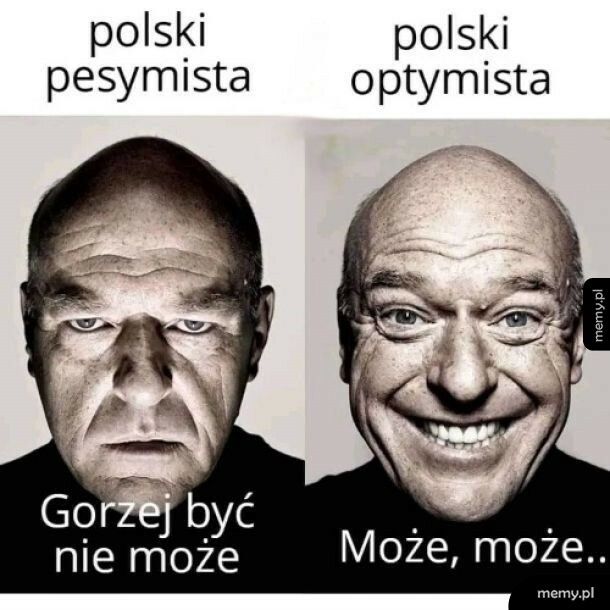 Polski pesymista vs. Polski optymista