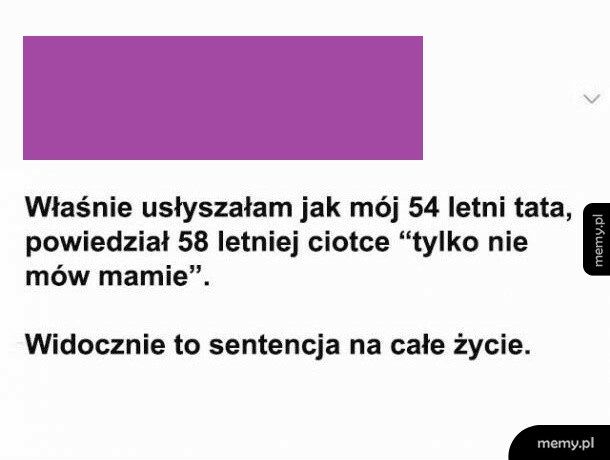 Sentencja na całe życie