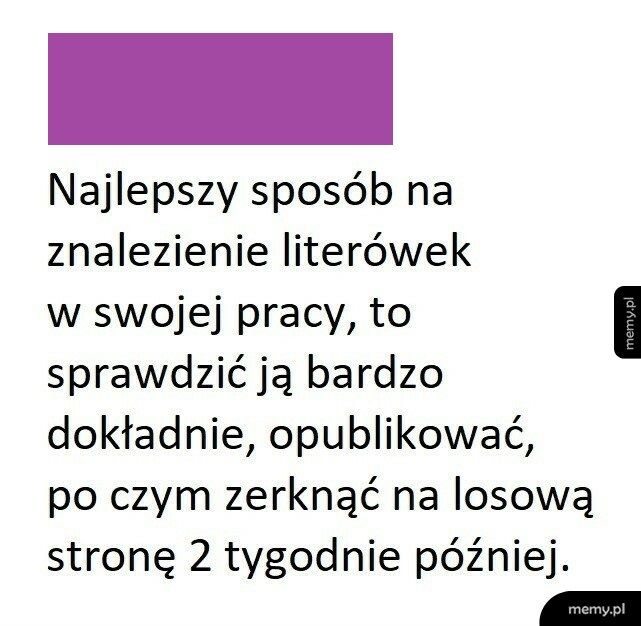 Najlepszy sposób na znalezienie literówek