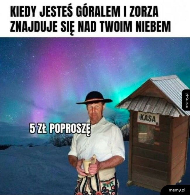 Zorza w Zakopanem