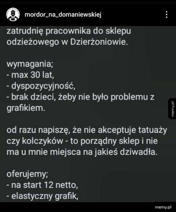 W poszukiwaniu pracownika...