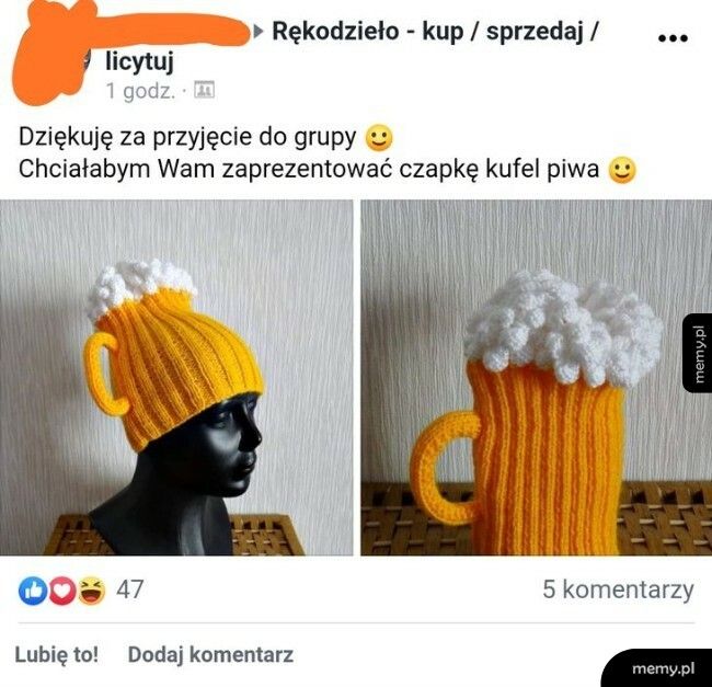 Czapka dla piwosza