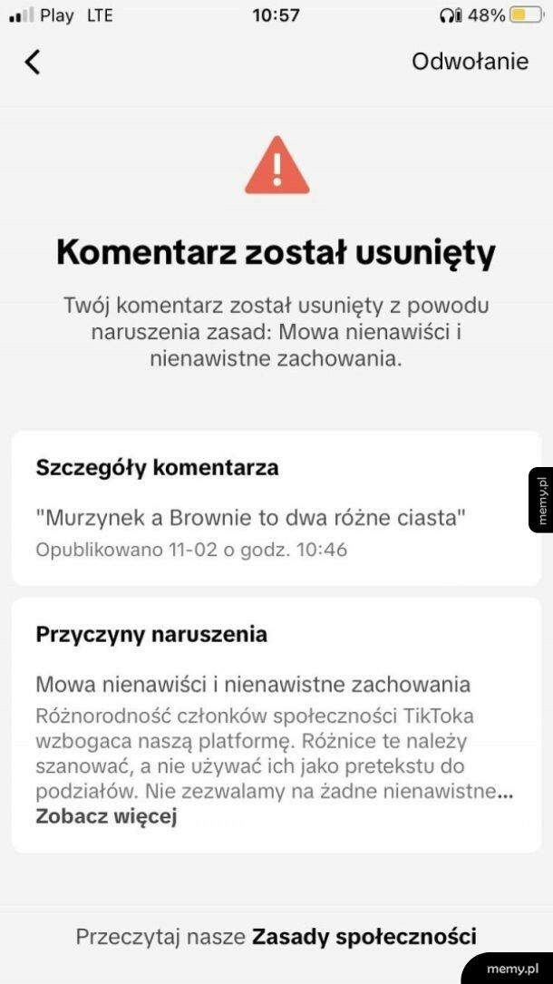 Komentarz o ciastach