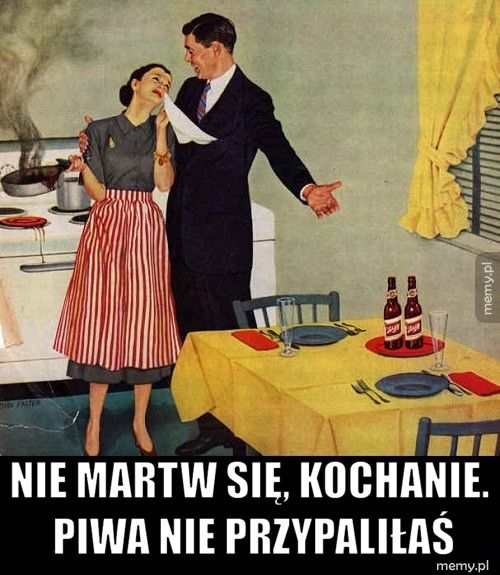 Reklama piwa Schlitz z lat 40.