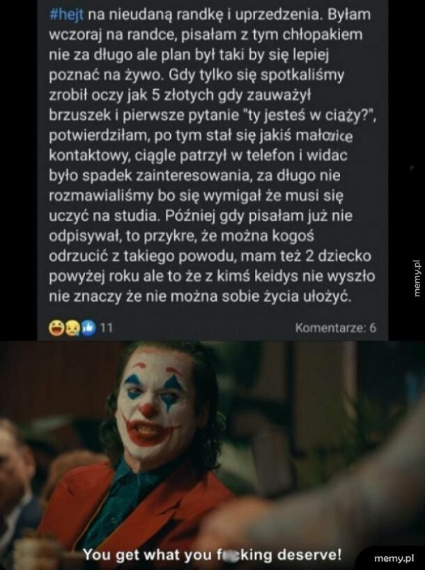 Masz na co zasłużyłaś