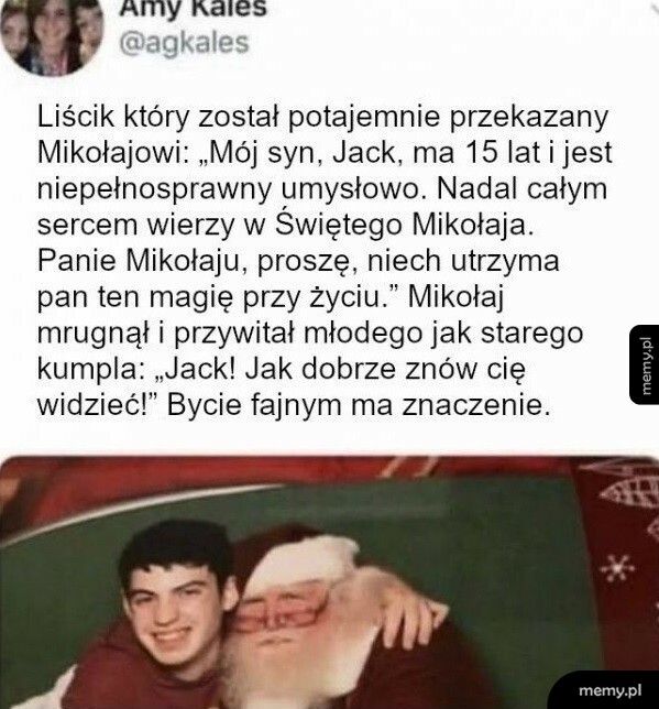 Wielki fan Mikołaja