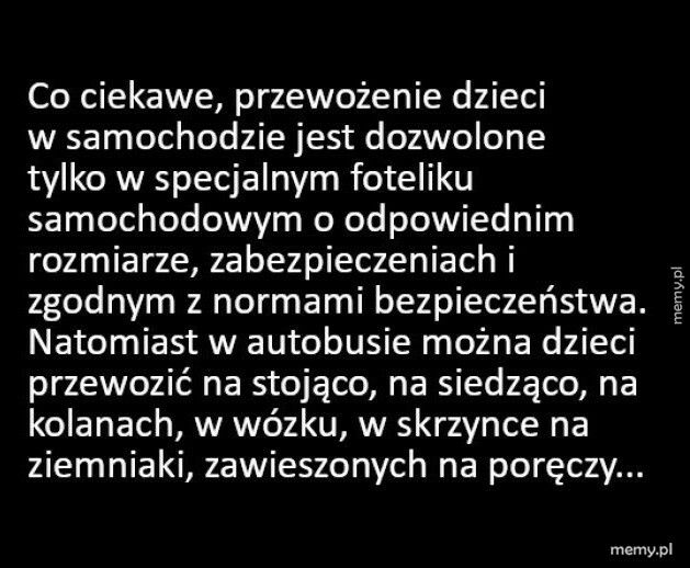 Przewożenie dzieci