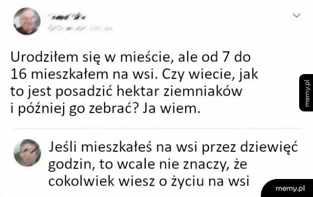 Co ty wiesz o życiu na wsi