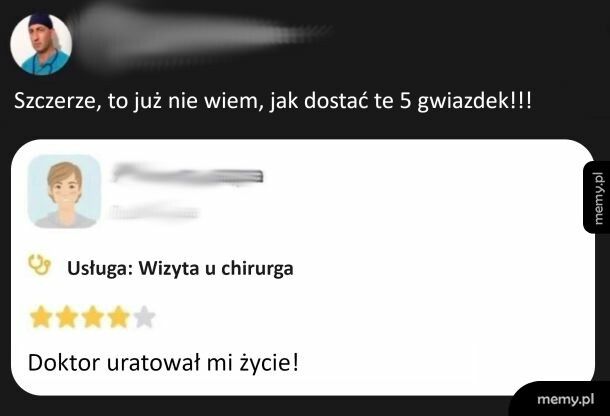 Jeśli to nie zasługuje na 5 gwiazdek, to ja nie wiem