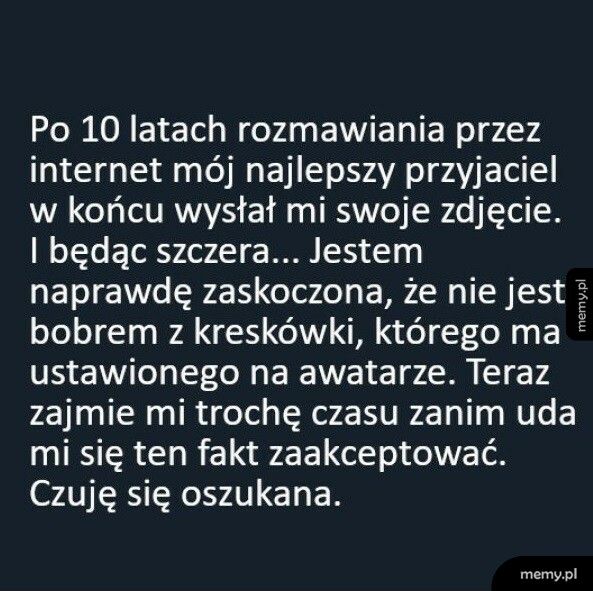 Zdjęcie internetowego przyjaciela