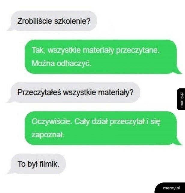 Sprawozdanie ze szkolenia