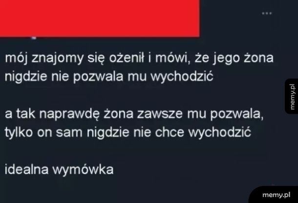 Dobra wymówka