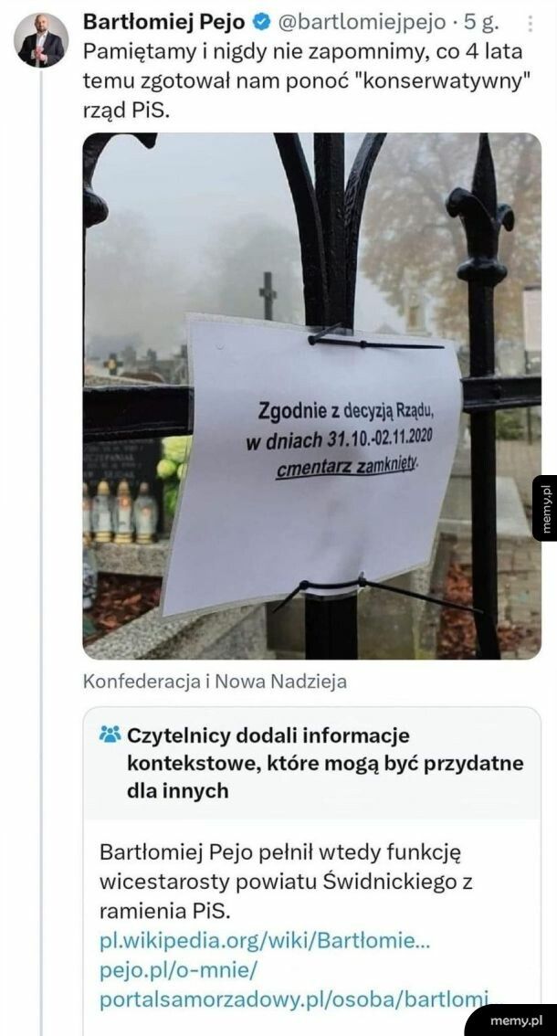 Kiedy udajesz, że nigdy nie działałeś z ramienia PiS