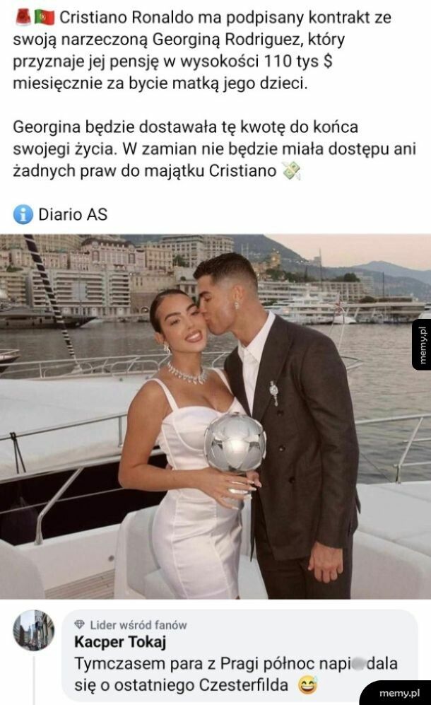 Chciałbym zostać żoną Ronaldo :(