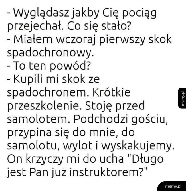 Pierwszy skok spadochronowy