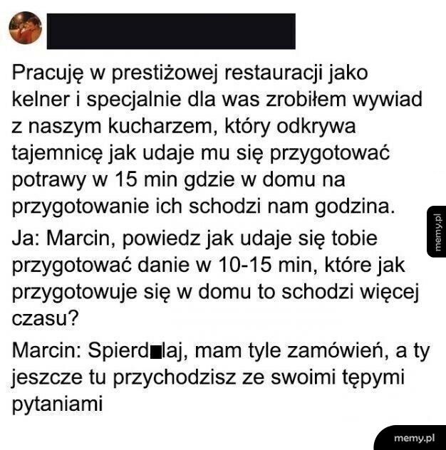 Wywiad z kucharzem