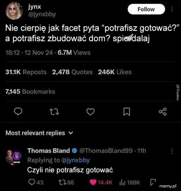 Czyli nie potrafi