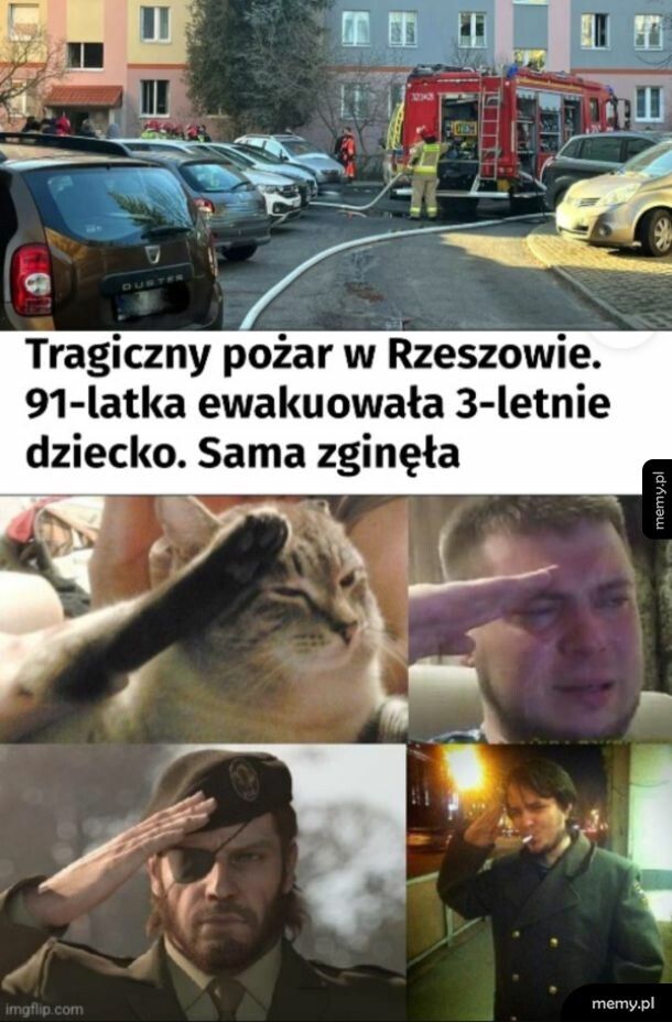 Prababcia uratowała prawnuczkę z pożaru