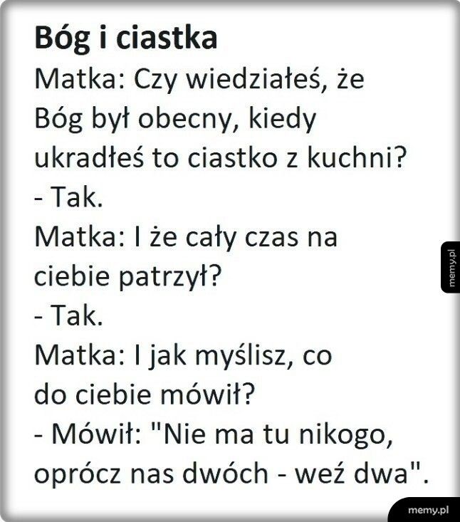 Bóg i ciastka