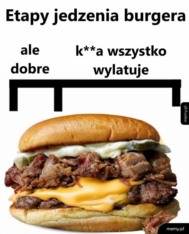 Jedzenie burgera