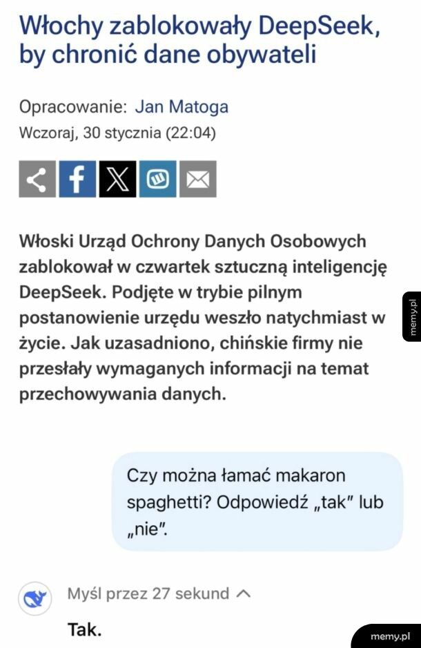 Włochy szybko poradziły sobie z tematem