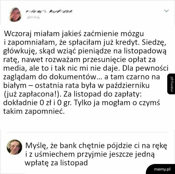 Bank się nie obrazi za jeszcze jedną ratę